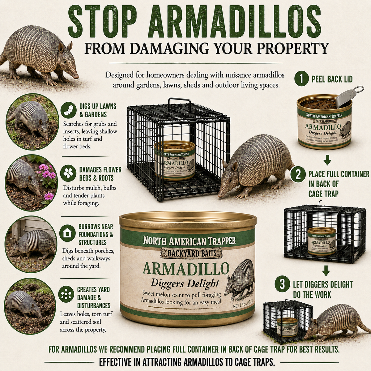 Armadillo Bait | Backyard Baits®