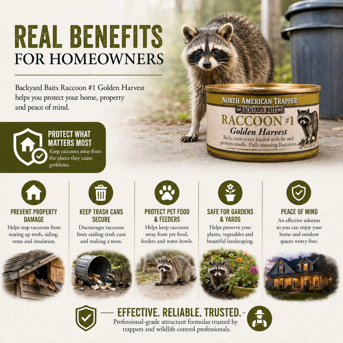 Raccoon Bait | Backyard Baits®