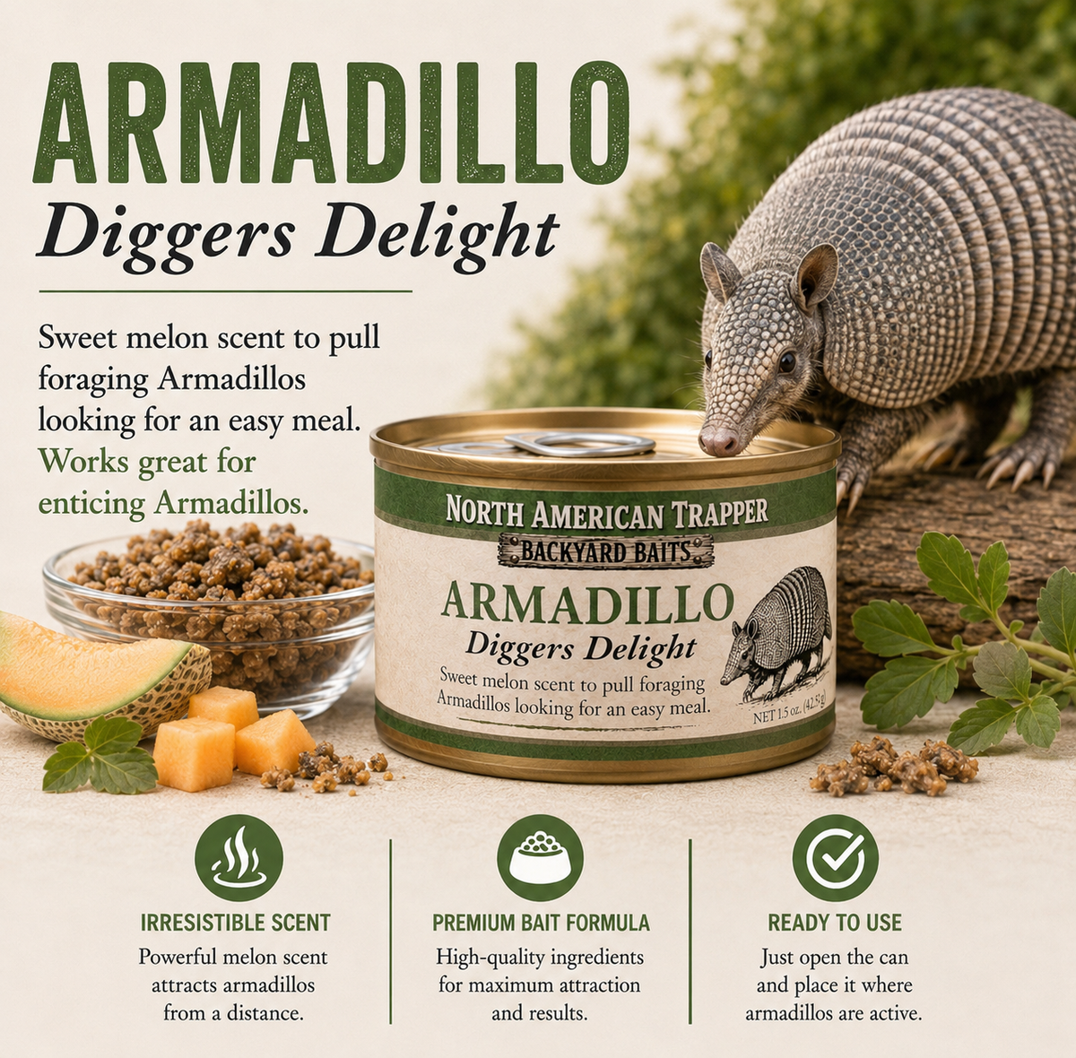 Armadillo Bait | Backyard Baits®