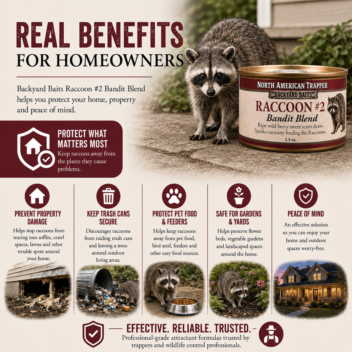Raccoon Bait | Backyard Baits®